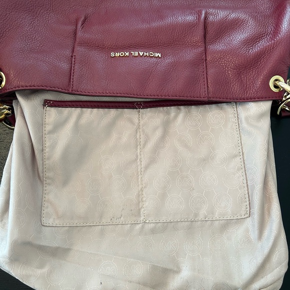 Michael Kors Bedford Luggage Leather Large Convertible Shoulder Bag - Cinnabar - Picture 8 of 11